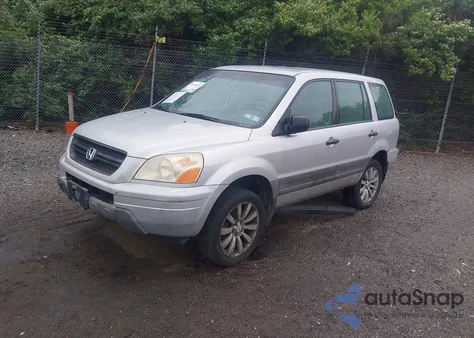 2004 Honda Pilot Lx from USA, damaged, VIN 2HKYF18194H579714